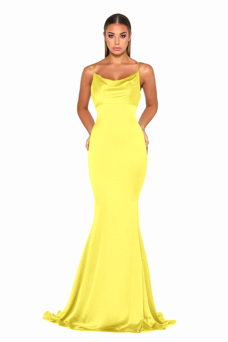 Dana Gown Hot Yellow